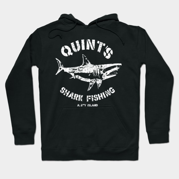 Quint's Shark Fishing Hoodie by VEKTORKITA